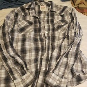 EUC Levi western button down size Large